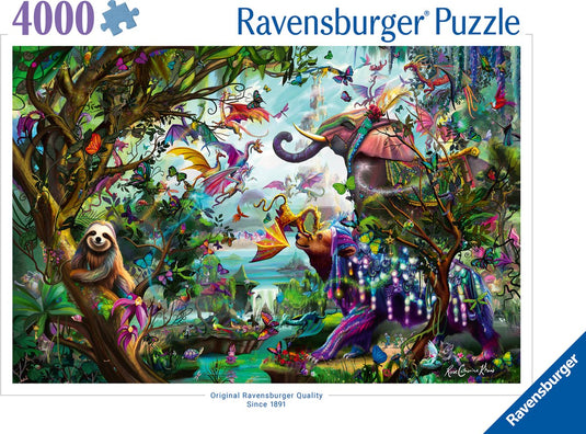 Ravensburger puzzel de draken van de tropen - legpuzzel - 4000 stukjes