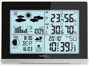 Technoline weerstation - ws 6762 - 158x113x40mm - zwart zilver - met 1 buitensensor 30m - tl-ws6762