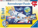 Ravensburger puzzel animals in space - legpuzzel - 2x24 stukjes