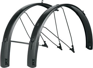 Sks spatbordset bluemels style 28 75mm zwart