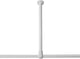 Sealskin seallux - plafondsteun voor douchegordijnstang 60 cm - wit