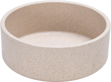 Designed by lotte noor voerbak hond - eetbak drinkbak - vaatwasserbestendig - bamboe - beige - 12 cm