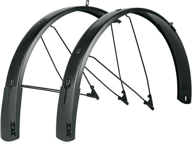 Sks bluemels style spatbordset zilver 27.5-29´´
