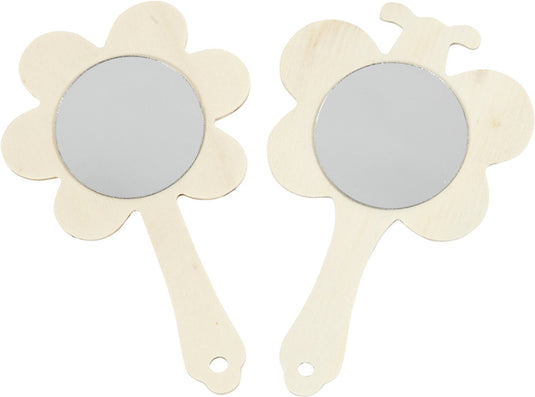 Creativ company handspiegels bloem en vlinder 20 stuks