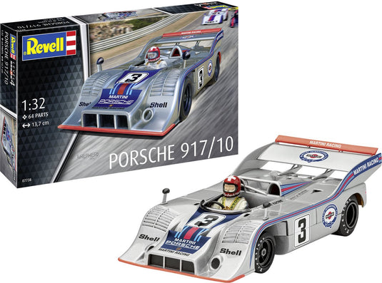 Revell modelbouwpakket auto - 07738 porsche 917 10 - rauto plastic - 1:32 - modelbouw