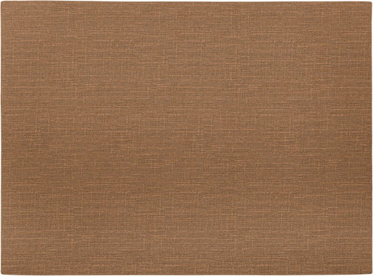 Mesapiu placemat canvaslook - rechthoek - 33 x 45 cm - walnut - set van 4