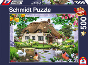 Schmidt - legpuzzel - romantisch landhuis - 500 stukjes - kinderen - vanaf 10 jaar