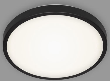 Briloner manny - led plafonniére - plafondlamp met neutrale wit licht - 12w - 1.200lm - 4.000k - ø29 cm - zwart