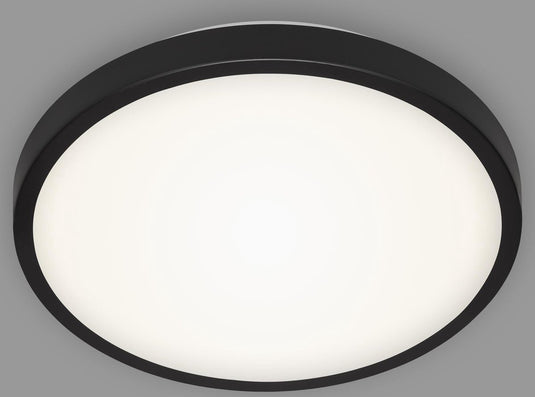 Briloner manny - led plafonniére - plafondlamp met neutrale wit licht - 12w - 1.200lm - 4.000k - ø29 cm - zwart