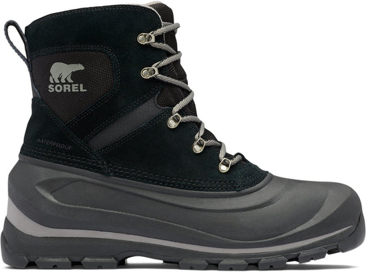 Sorel buxton™ lace boot wp men's snowboots - black, quarry - maat 43