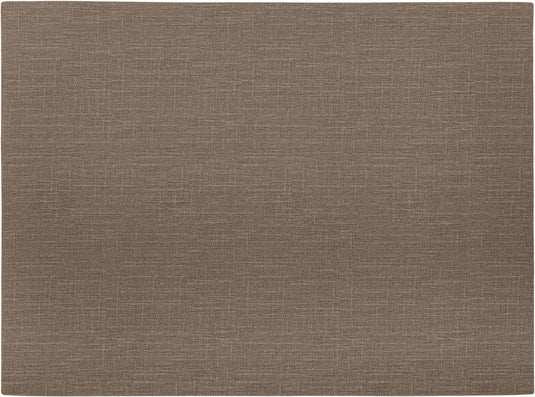 Mesapiu placemat canvaslook - rechthoek - 33 x 45 cm - dark taupe - set van 4
