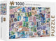 Rebo legpuzzel - 1000 st - notes of the world - premium quality