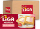 Liga milkbreak duo koekjes melk aardbei - doos 12 x 245g - koek - koeken voor onderweg of werk en kantoor
