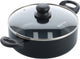 Kochstar essenz keramische kookpan met deksel - 24cm - 3.5l - pfas-vrij - inductie kookpan - inductie pan - keramische anti-aanbaklaag - koelgreep - ovenbestendig tot 130° c - zwart
