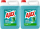 Ajax allesreiniger - eucalyptus geur - 2 flessen x 5l