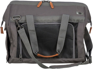Trixie - hondentas finlay - zwart grijs - 43x26x32 cm