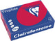 Clairefontaine trophée intens, gekleurd papier, a4, 210 g, 250 vel, kersenrood