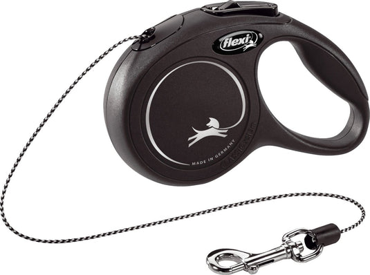 Flexi rollijn classic cord zwart