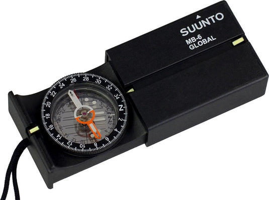 Suunto mb-6 global spiegelpeilkompas - voor noordelijk en zuidelijk halfrond - zwart