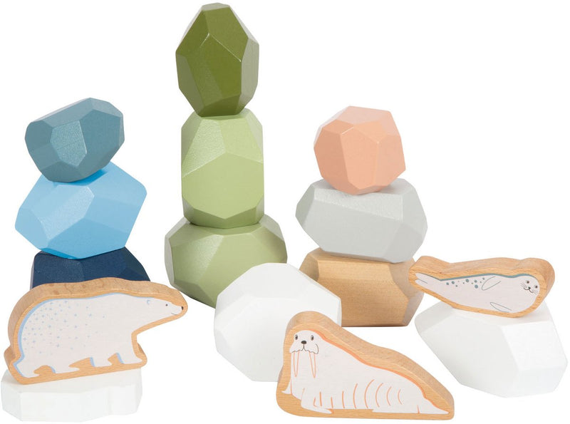 Afbeelding laden in galerijviewer, Small foot - houten balansstenen arctic, 11dlg.

