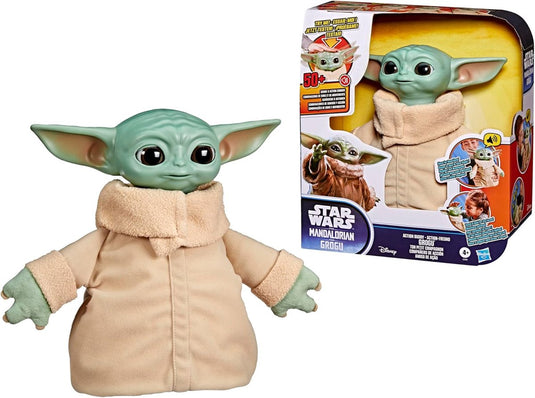 Hasbro star wars: the mandalorian grogu action buddy grogu 25 cm knuffeles