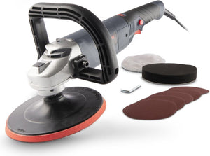 Powerplus elektrische haakse poliermachine powe41030 - 1 200w - 180mm - power tool, auto-accessoire, met 3 acc.