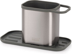 Joseph joseph duo opal - keukencaddy met sponshouder rvs - roestvast staal - grijs