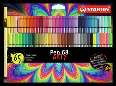 Stabilo pen 68 - viltstift - arty - set met 65 stuks