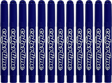 Colortime donkerblauw jumbo stiften, 12st.