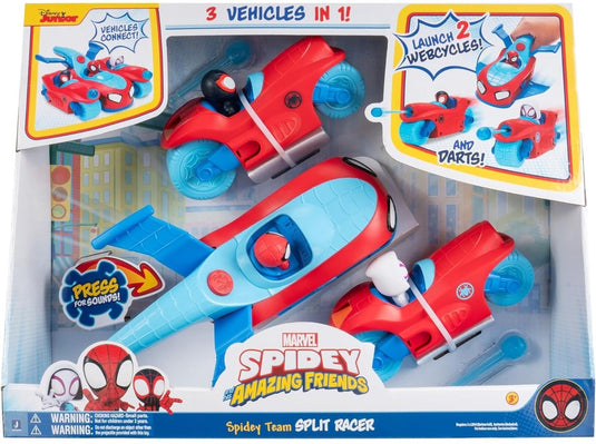 Spidey and his amazing friends - 3in1 team split racer - speelgoedvoertuig