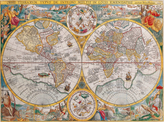 Ravensburger puzzel wereldkaart 1594 - legpuzzel - 1500 stukjes