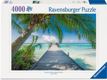 Ravensburger – droomstrand op de malediven – legpuzzel – 4000 stukjes