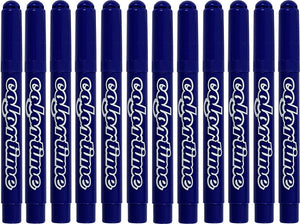 Colortime donkerblauw jumbo stiften, 12st.
