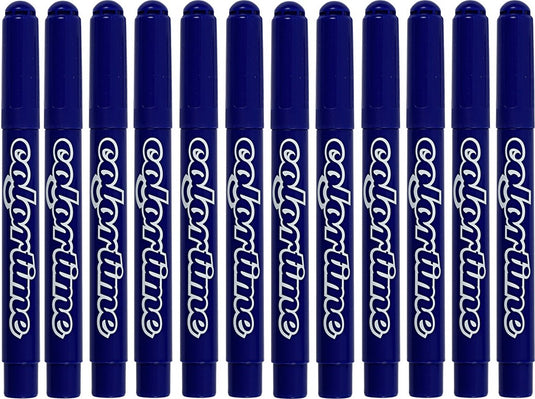 Colortime donkerblauw jumbo stiften, 12st.