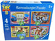 Ravensburger – toy story 5 – kinderpuzzel – 4 in 1 box (12 16 20 24 stukjes)