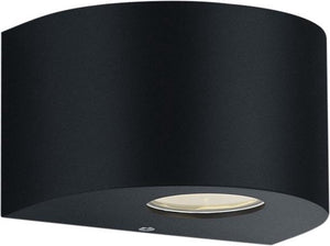 Rl live your light reality rosario - wandlamp - zwart mat - incl. 2x smd 2w - buitenverlichting - ip44