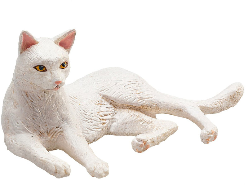 ギャラリービューアに画像をロードする, Mojo farmland liggende kat wit - 387368
