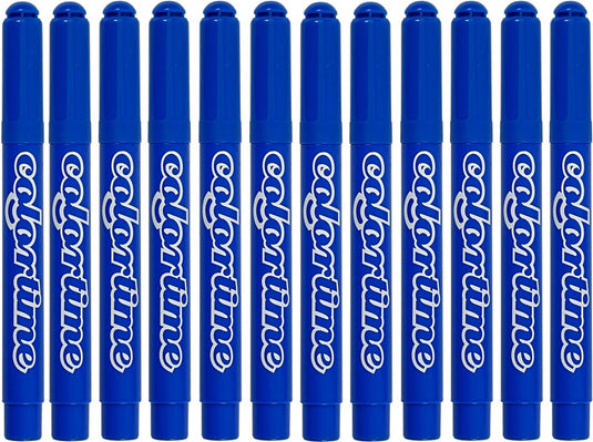 Colortime stift, 5 mm lijn, azuur transparant gl, 12 stuks