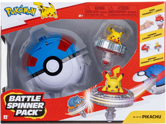 Jazwares pokémon - battle spinner game - pikachu