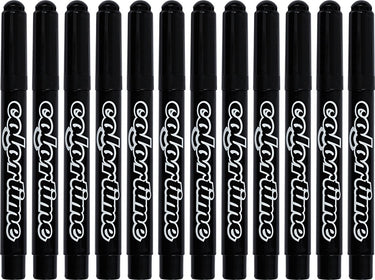 Colortime zwarte jumbo stiften, 12st.