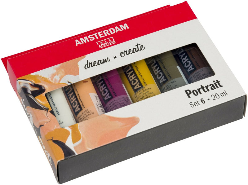 Afbeelding laden in galerijviewer, Amsterdam standard series acrylverf portret set | 6 × 20 ml
