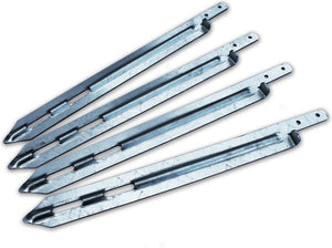 Exit toys exit ankerset voor speeltoestellen speelhuisjes (4 stuks) - grondanker - verankering - veiligheid