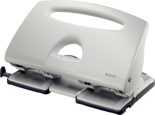 Leitz 4-gaats perforator - 40 vel - voor mappen en ringbanden - grijs
