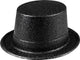 Boland - hoed glitter zwart - 57 - volwassenen - unisex - glitter and glamour