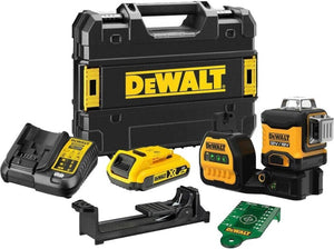 Dewalt dce089d1g18 | accu kruislijnlaser | groen | 12 18v | xr | 2.0 ah | li-ion - dce089d1g18-qw