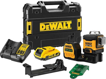 Dewalt dce089d1g18 | accu kruislijnlaser | groen | 12 18v | xr | 2.0 ah | li-ion - dce089d1g18-qw