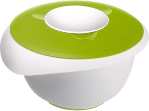 Westmark mengkom met tweedelige deksel, 2,5 l, met schenktuit, kunststof, wit appelgroen, 3153227a