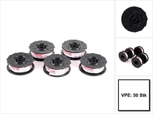 Makita vlechtdraad 0.8mm 100m - 50 rollen in doos