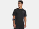 Under armour ua tech play short sleeve-blk heren sportshirt - zwart wit