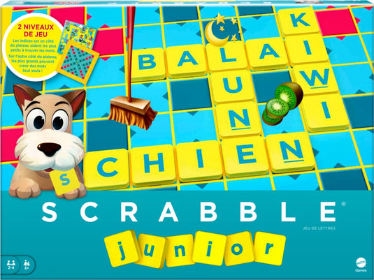 Mattel games scrabble junior - familie bordspel - franse editie